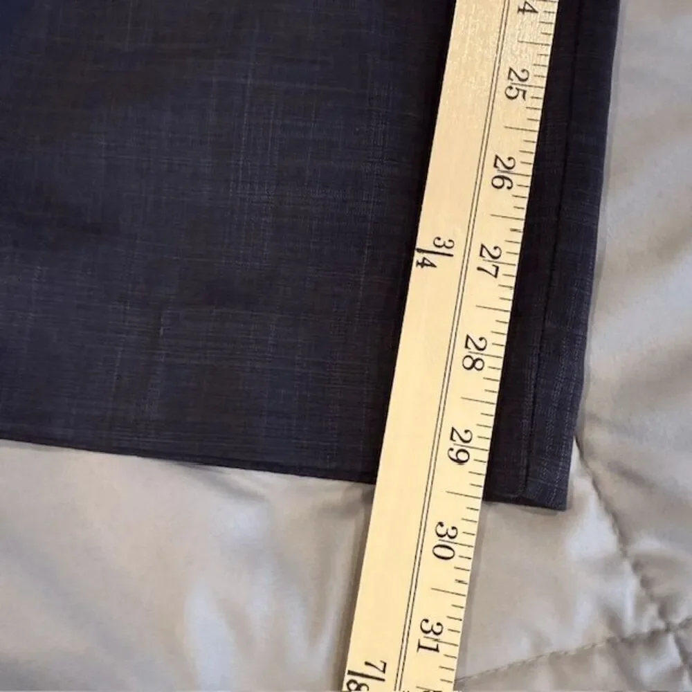 Savane Stretch Comfort Dress Pants Charcoal Gray 40x30 Trousers Slacks‎ Business